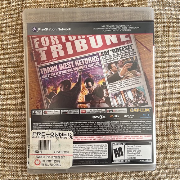 Video Games & Consoles Ps3 Dead Rising 2 Off The Record Video Game